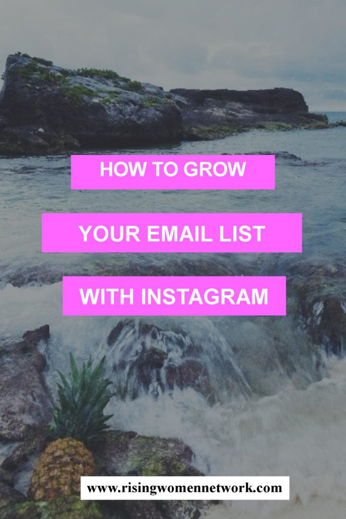 Here’s how to grow your email list with Instagram with 3 easy steps.
