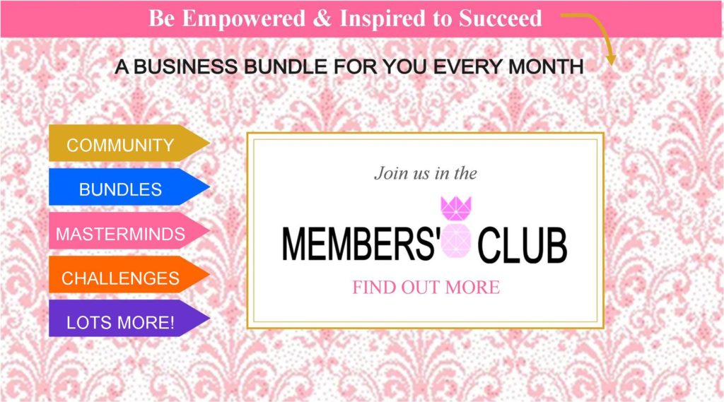 I have put my heart into creating Members Club, I’m committed to making it amazing every single month, for everyone. We will be working on make it better.
