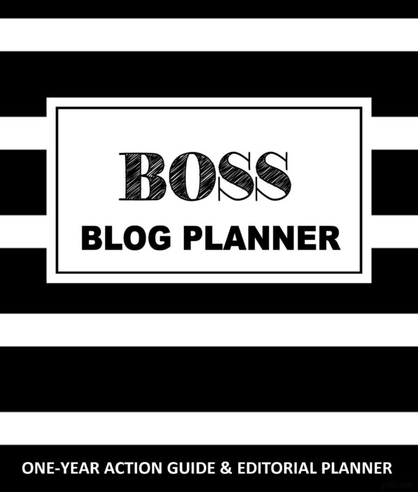 Are you a blogger, entrepreneur who creates? The Boss Blog Planner helps bloggers set specific goals and create an actionable plan to run a successful blog!