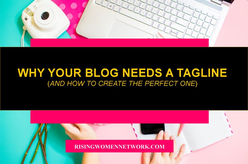Your tagline is a key piece of directional signage on your blog. It’s one of those big freeway signs that indicate what attractions are at the next off-ramp