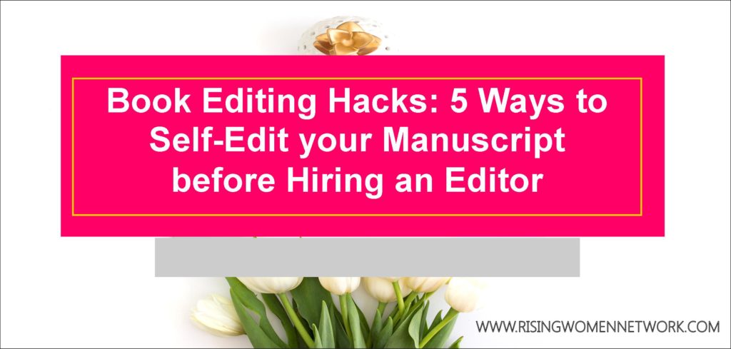 Easy book editing. Numerous free resources can help you improve your manuscript, and get rid of those pesky errors before you hand it over to a professional