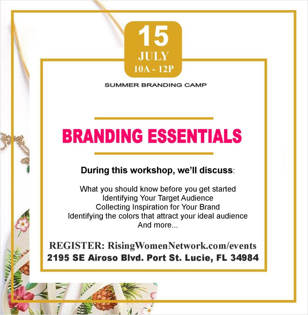Branding Essentials: Identifying who you are, what inspires you, who you seek and how to use this information to leverage business.