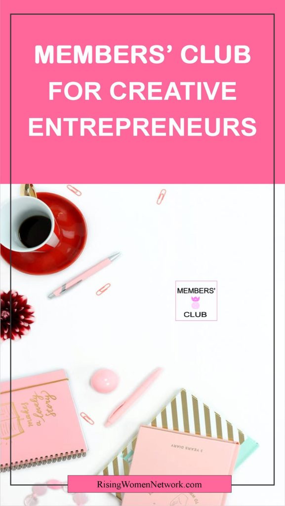 Members’ Club is my privately-hosted membership that’s filled to the brim with tools, and resources, to help creative entrepreneurs to the next level.